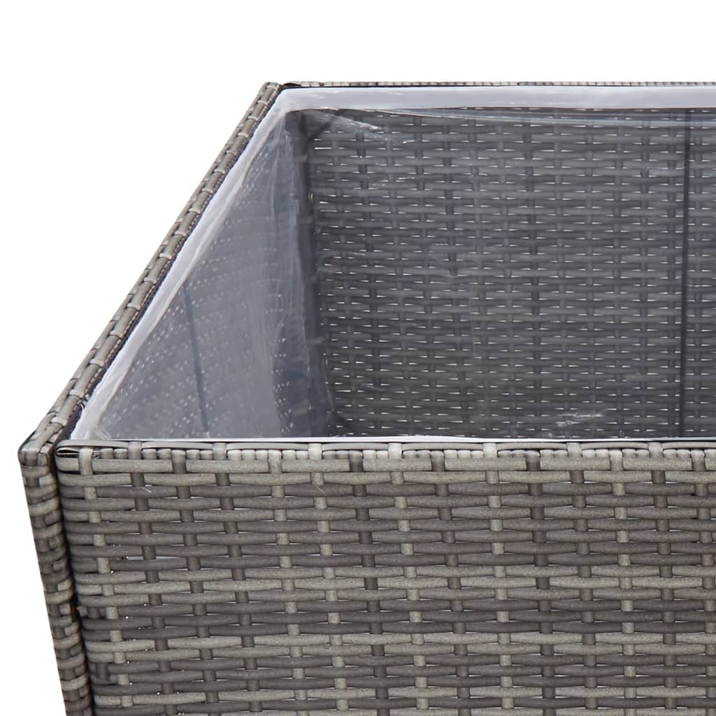 Plantenbak 80x80x80 cm poly rattan