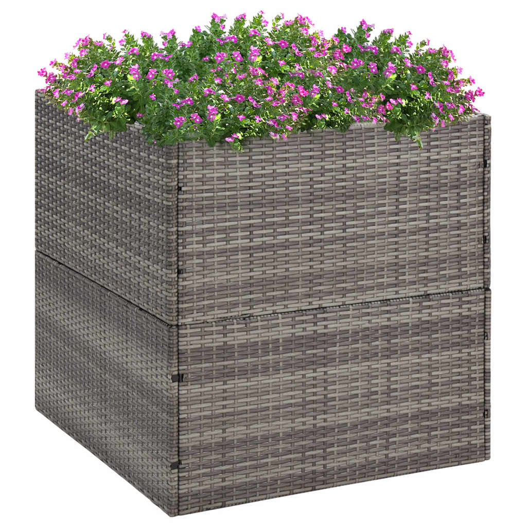 Plantenbak 80x80x80 cm poly rattan