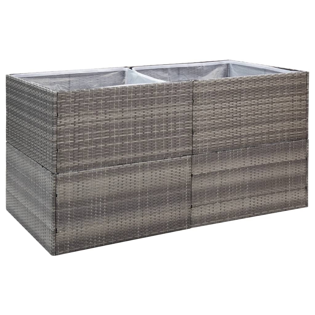 Plantenbak 157x80x40 cm poly rattan