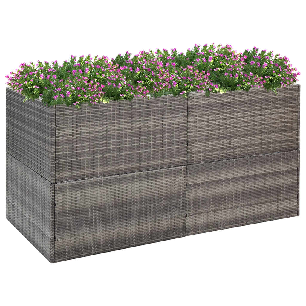 Plantenbak 157x80x40 cm poly rattan