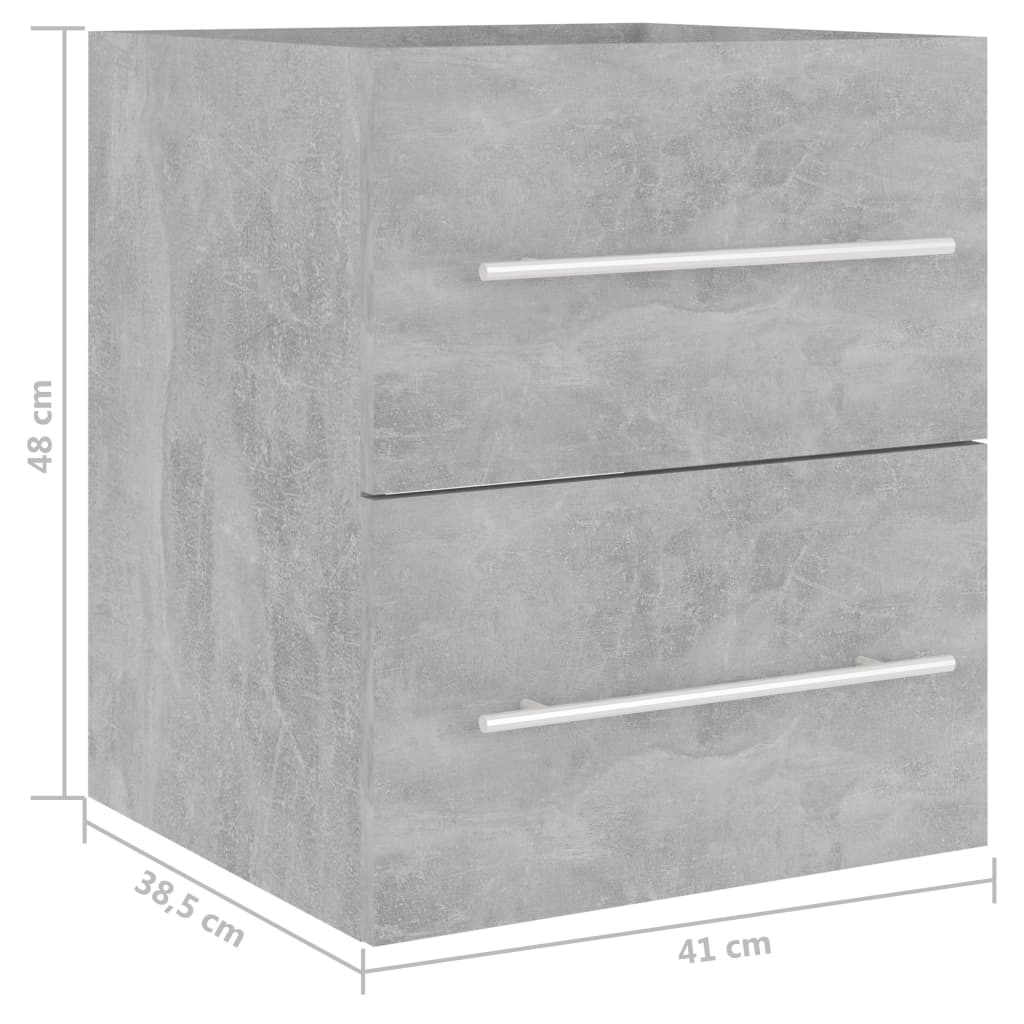 Wastafelkast met ingebouwde wastafel bewerkt hout