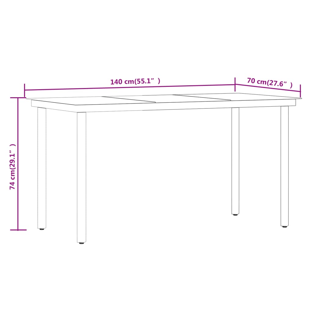 5-delige Tuinset