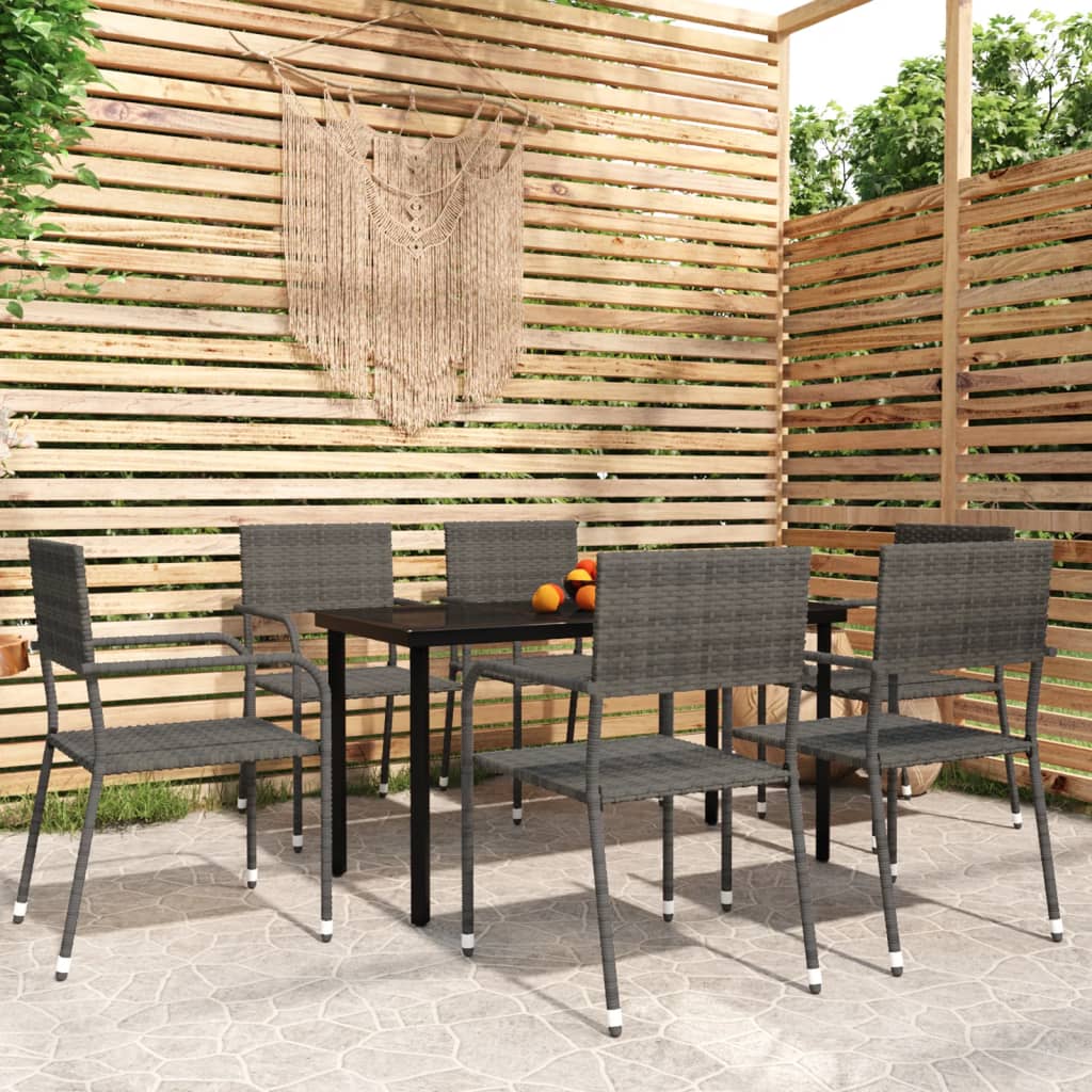 7-delige Tuinset poly rattan