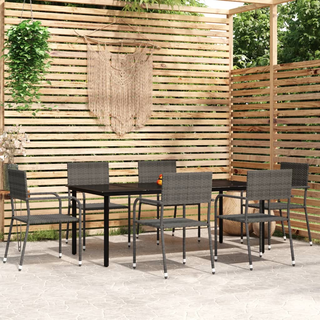 7-delige Tuinset poly rattan