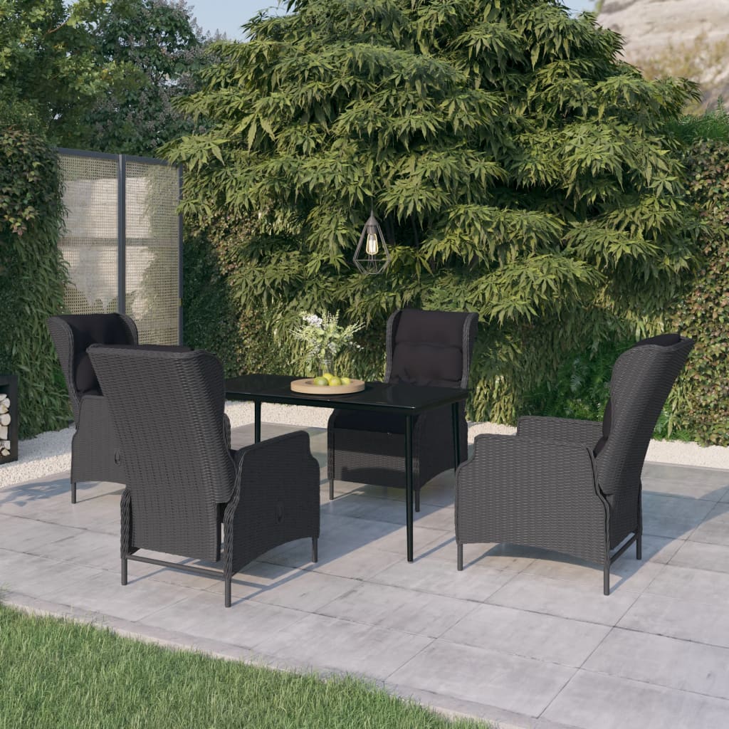 5-delige Tuinset poly rattan