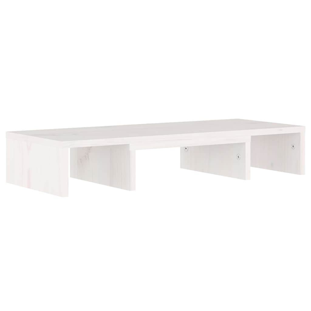 Monitorstandaard 80x24x10,5 cm massief grenenhout