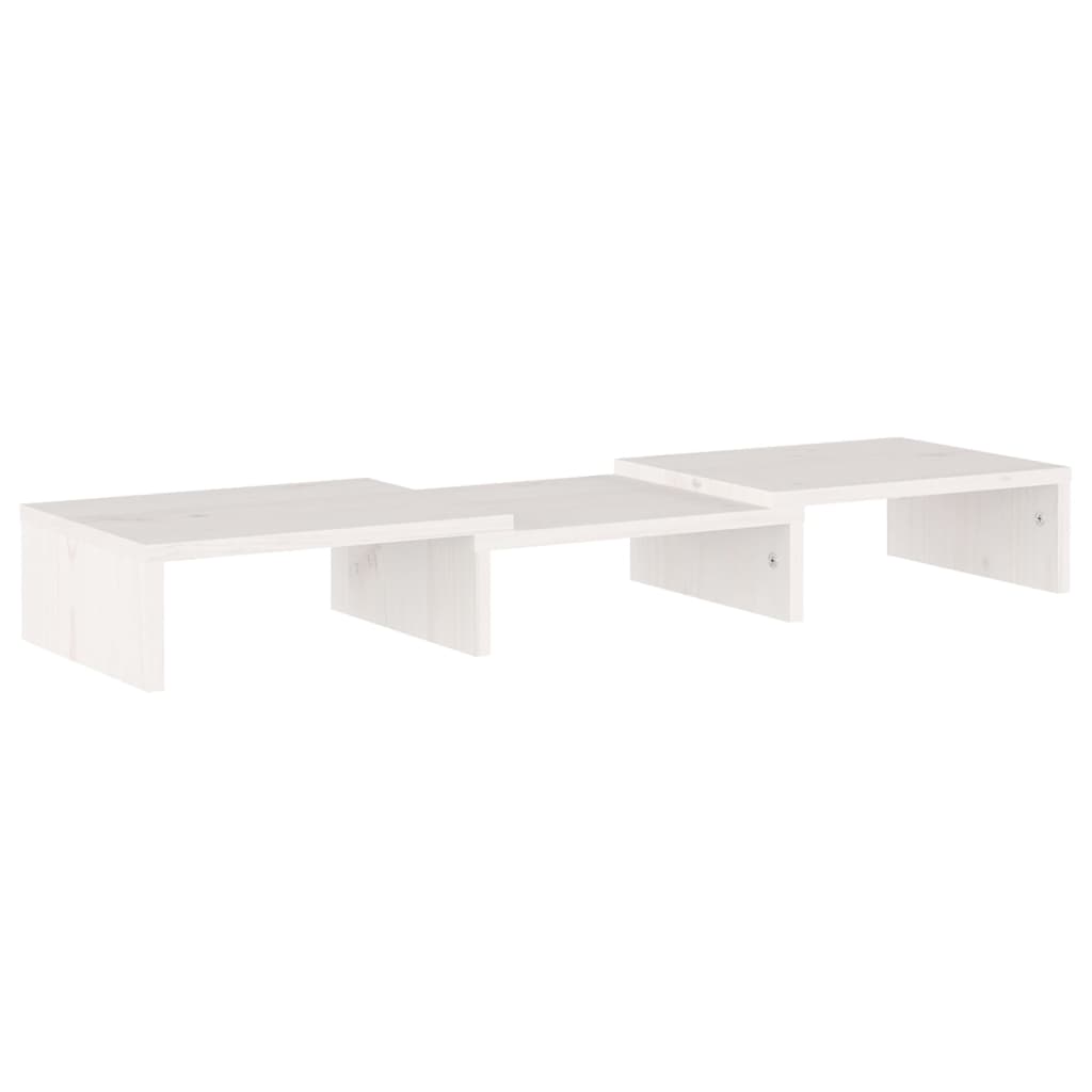 Monitorstandaard 80x24x10,5 cm massief grenenhout