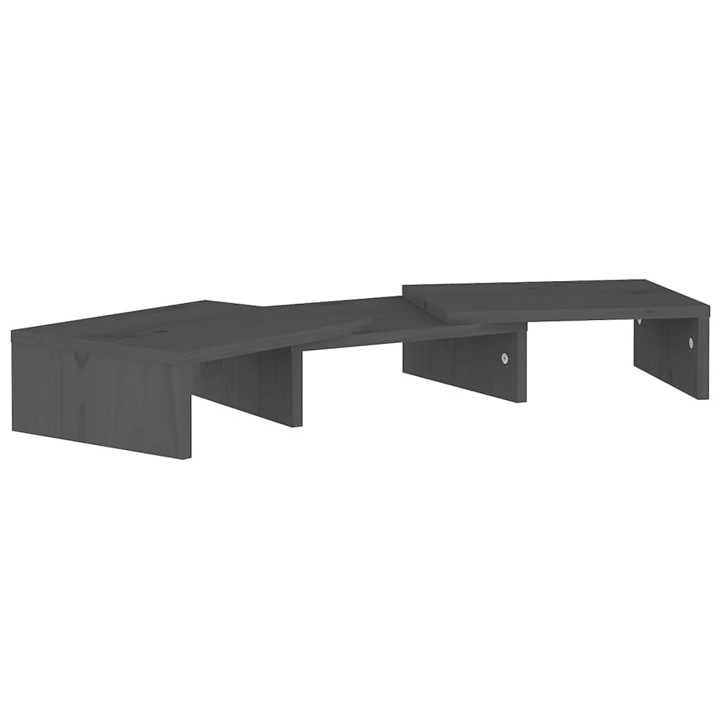 Monitorstandaard 80x24x10,5 cm massief grenenhout