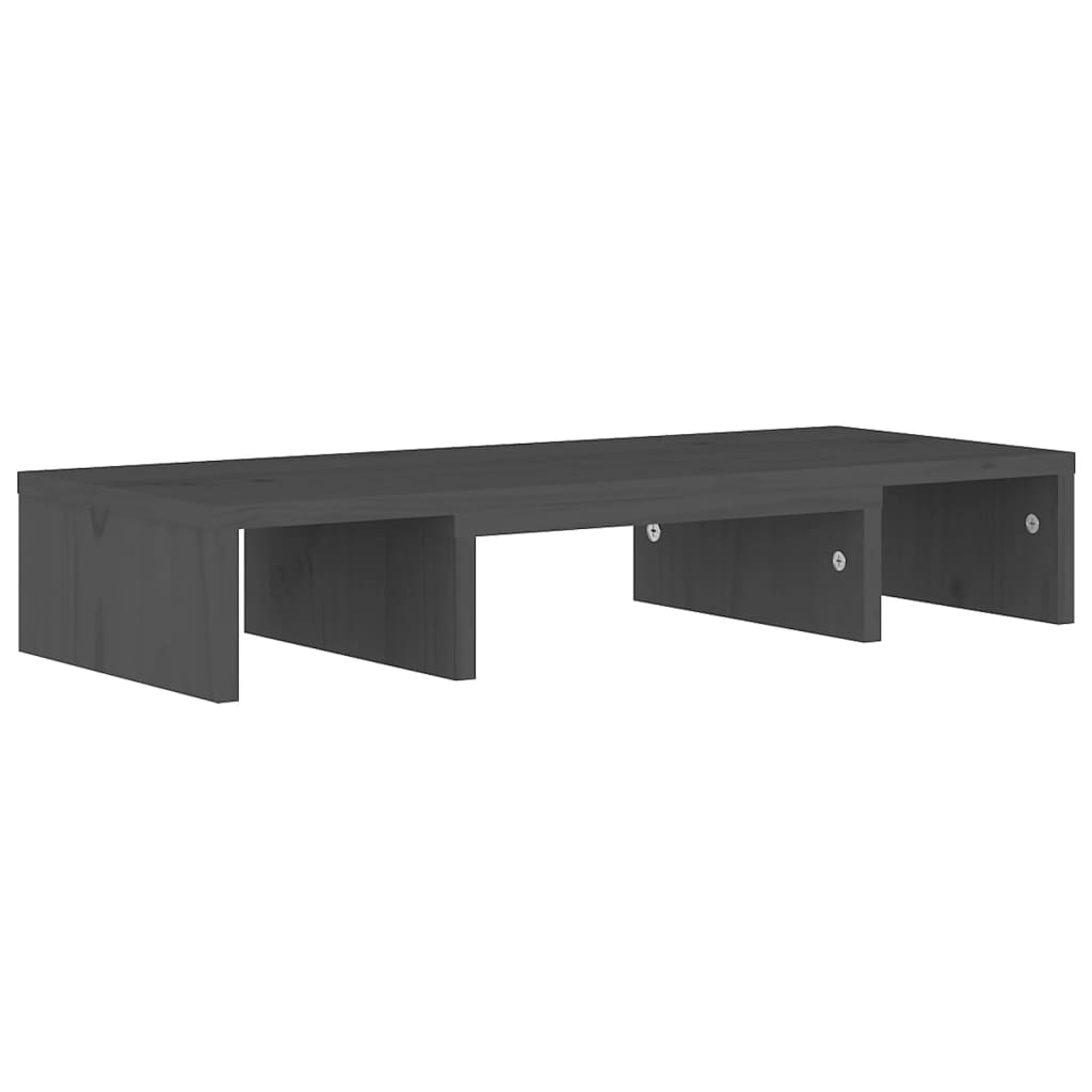 Monitorstandaard 80x24x10,5 cm massief grenenhout