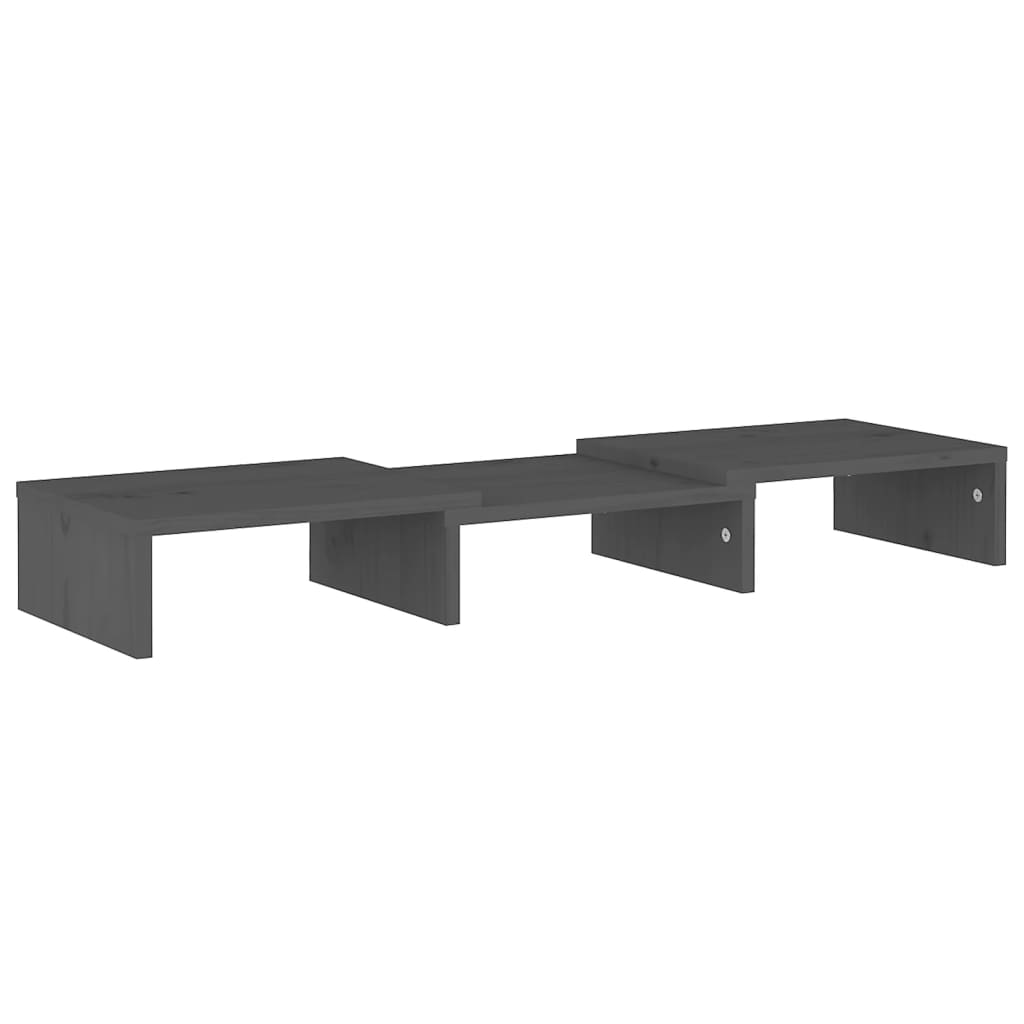 Monitorstandaard 80x24x10,5 cm massief grenenhout