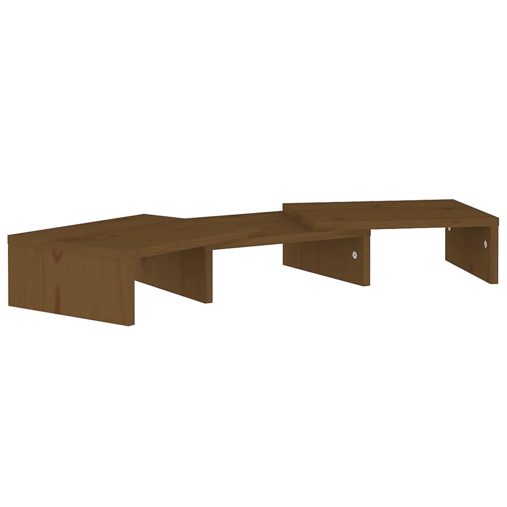 Monitorstandaard 80x24x10,5 cm massief grenenhout