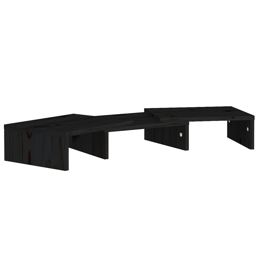 Monitorstandaard 80x24x10,5 cm massief grenenhout