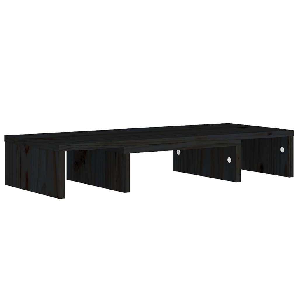 Monitorstandaard 80x24x10,5 cm massief grenenhout