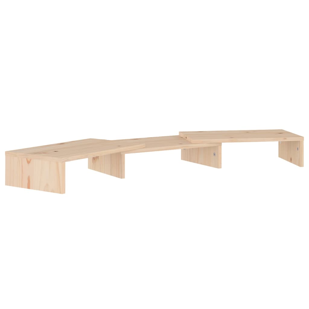 Monitorstandaard 80x24x10,5 cm massief grenenhout