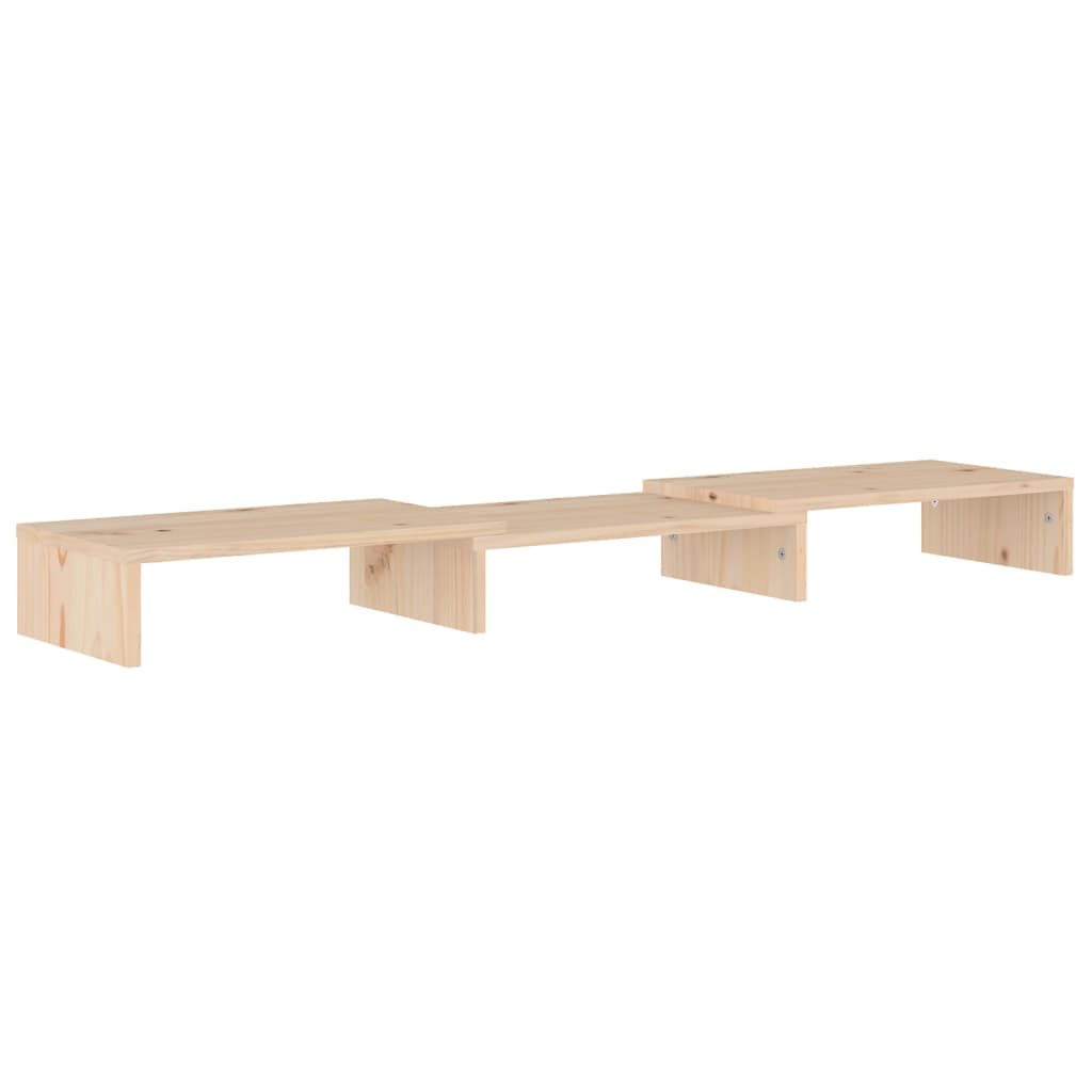 Monitorstandaard 80x24x10,5 cm massief grenenhout