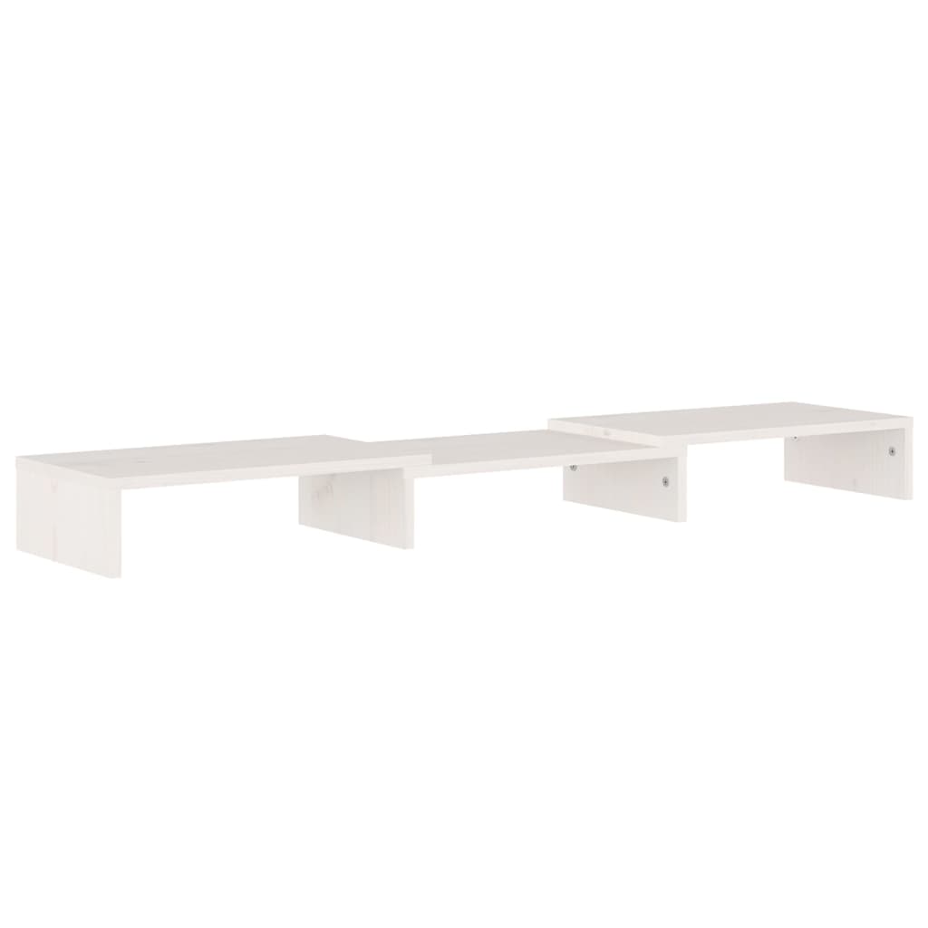 Monitorstandaard 80x24x10,5 cm massief grenenhout