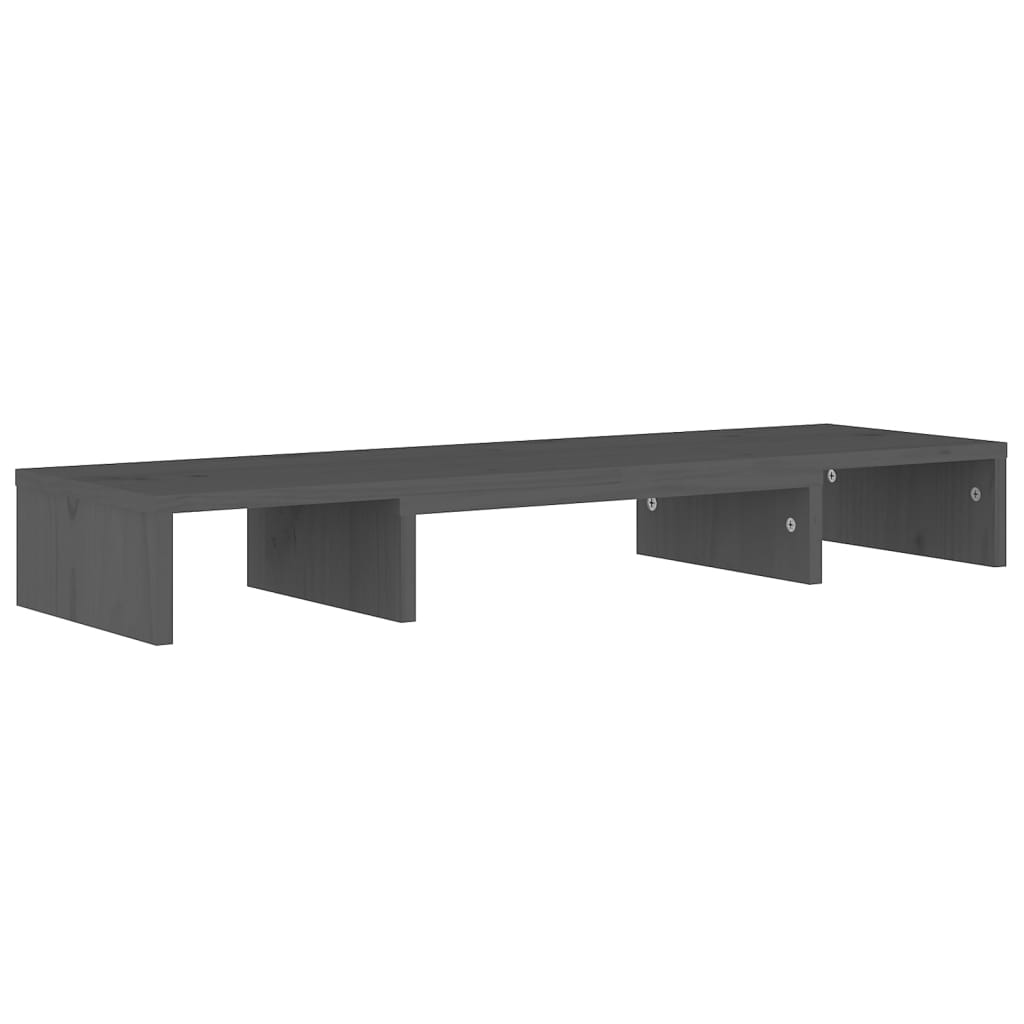 Monitorstandaard 80x24x10,5 cm massief grenenhout