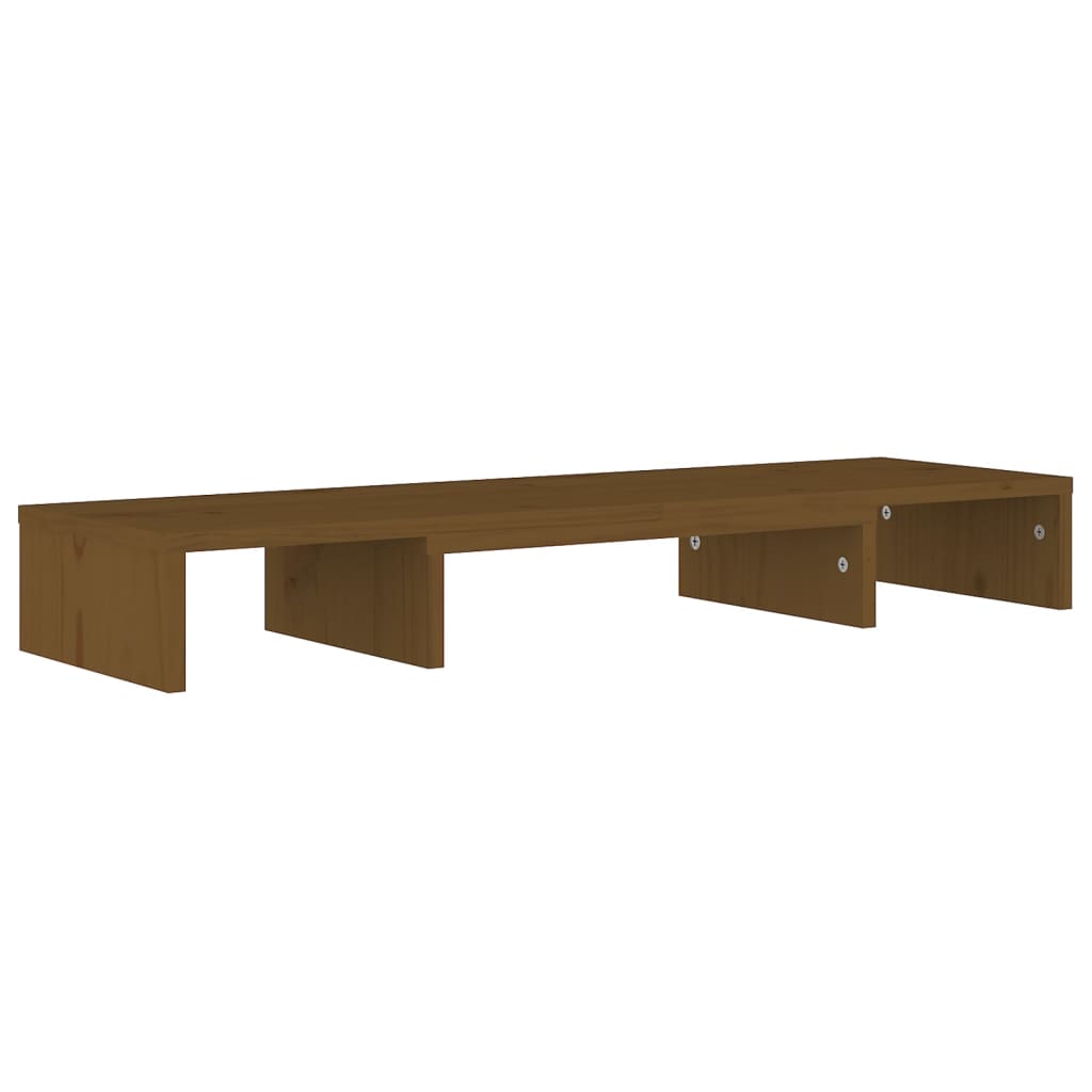 Monitorstandaard 80x24x10,5 cm massief grenenhout