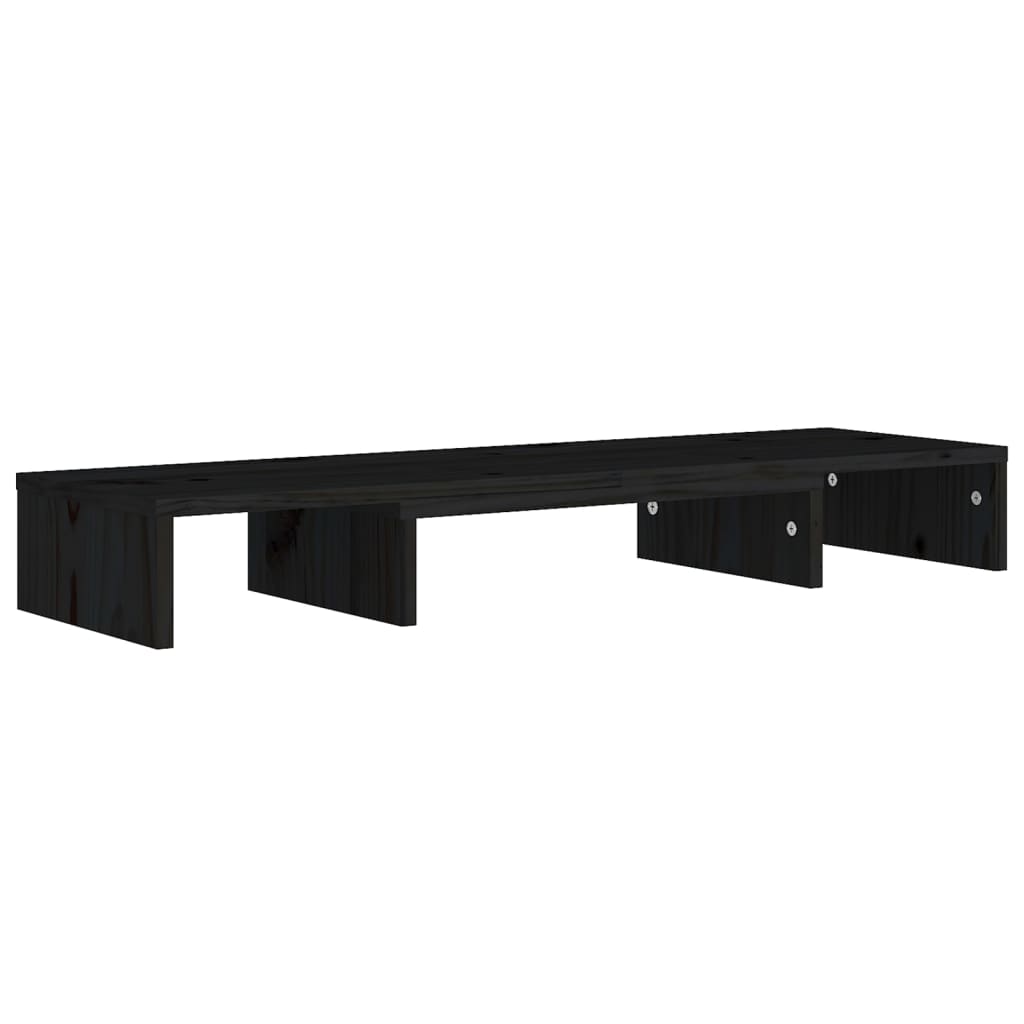 Monitorstandaard 80x24x10,5 cm massief grenenhout