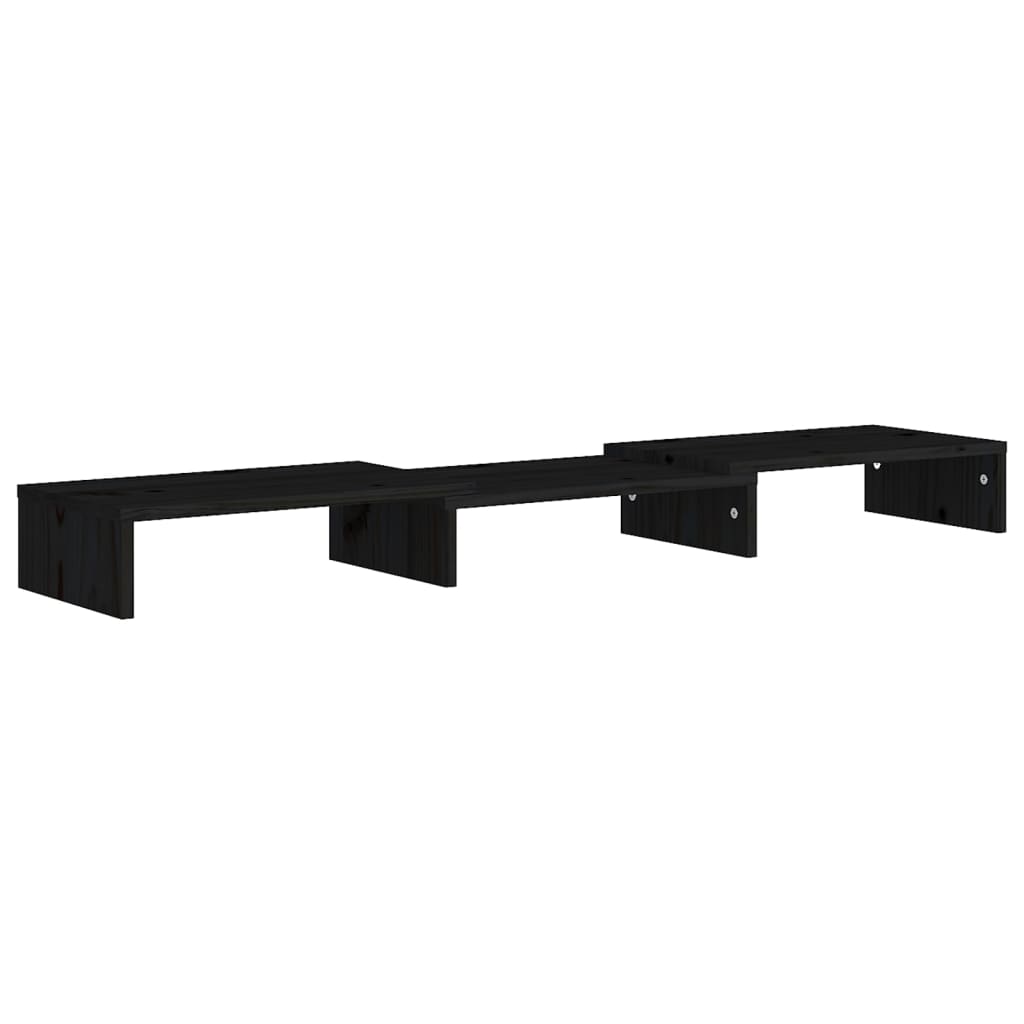 Monitorstandaard 80x24x10,5 cm massief grenenhout