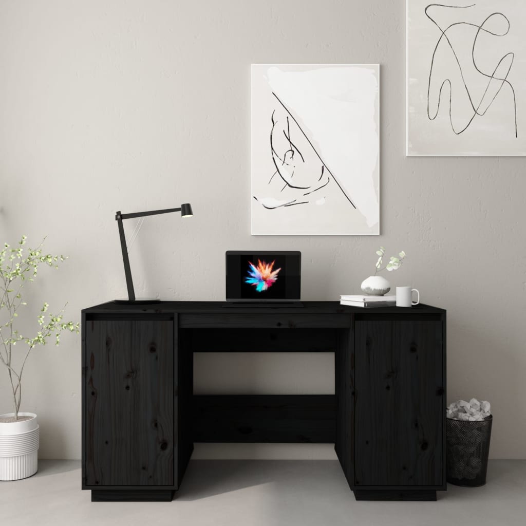 Bureau 140x50x75 cm massief grenenhout