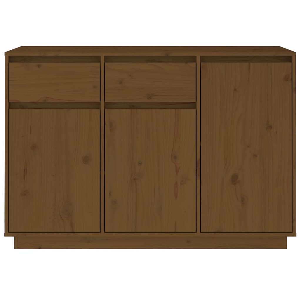 Dressoir 110x34x75 cm massief grenenhout