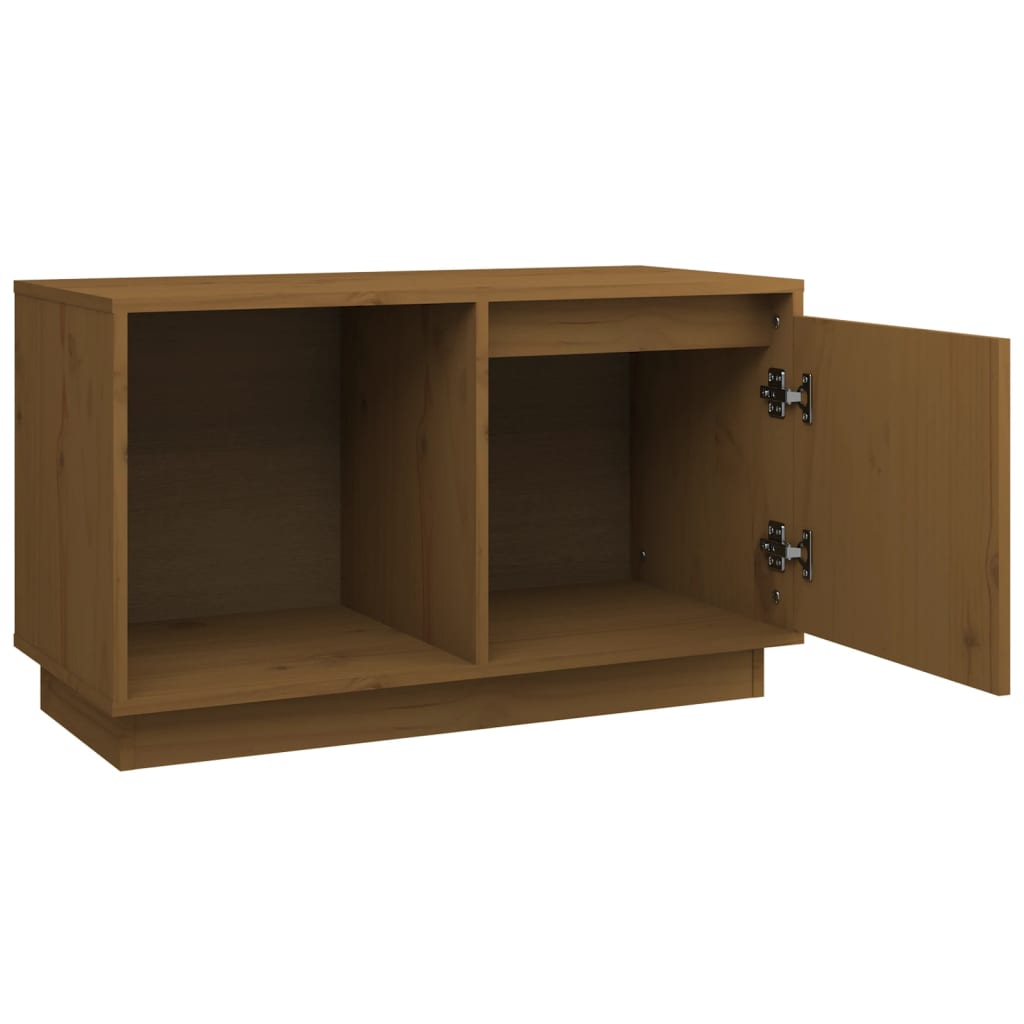 Tv-meubel 74x35x44 cm massief grenenhout