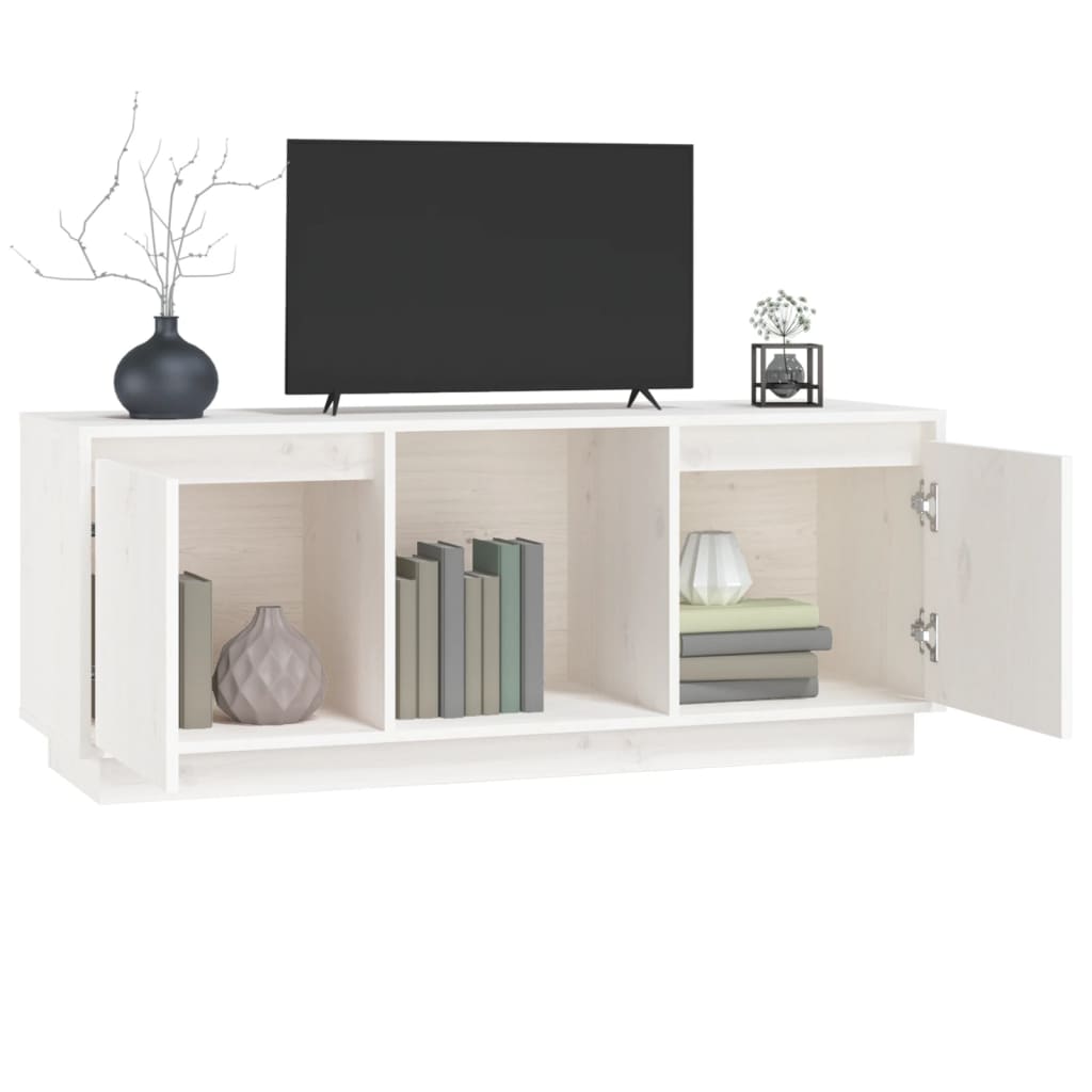 Tv-meubel 110,5x35x44 cm massief grenenhout