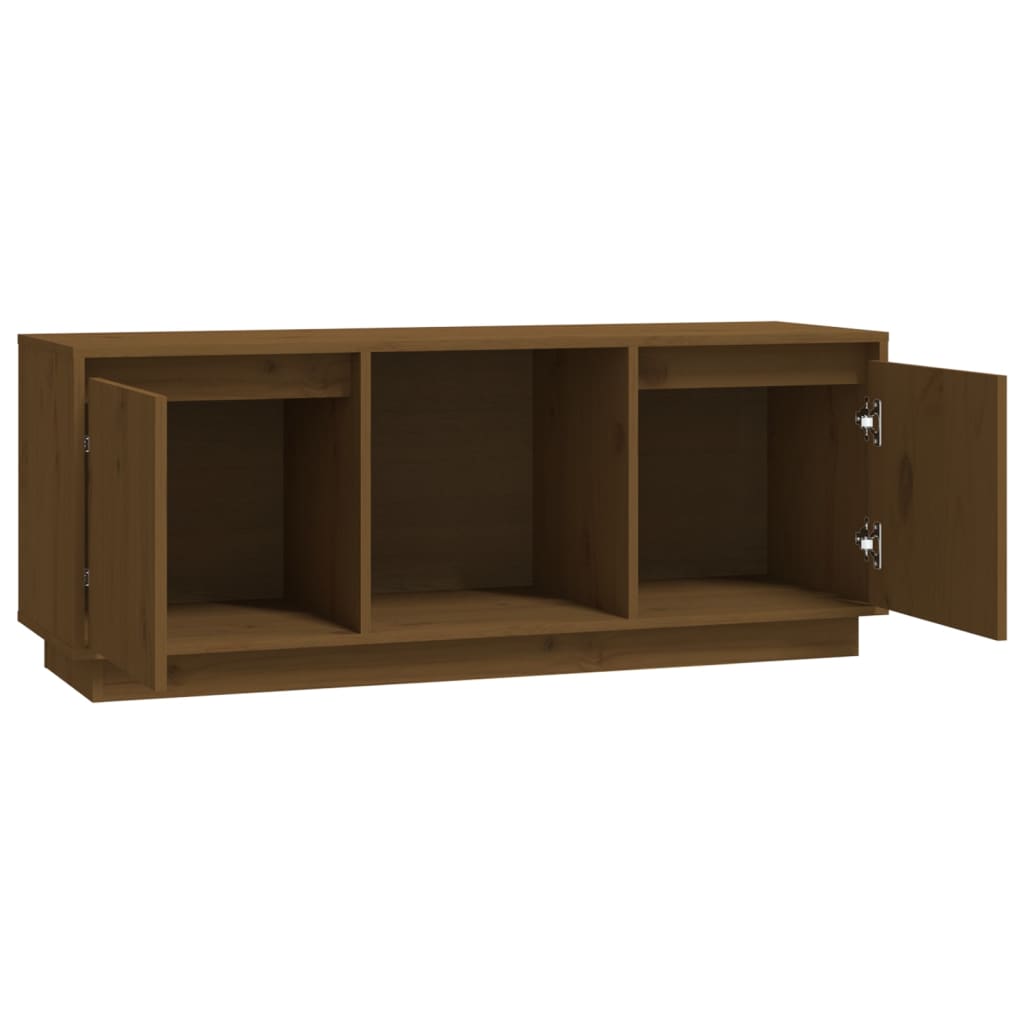 Tv-meubel 110,5x35x44 cm massief grenenhout