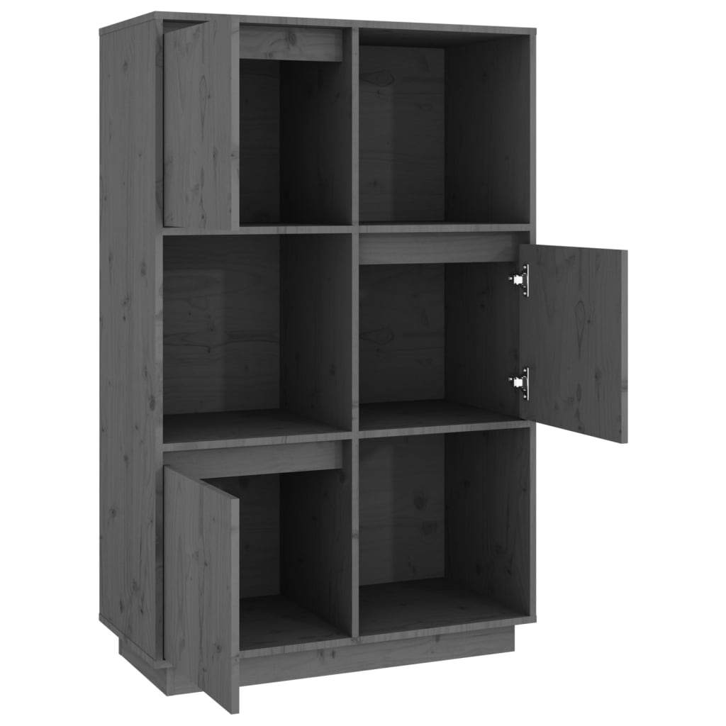 Hoge kast 74x35x117 cm massief grenenhout