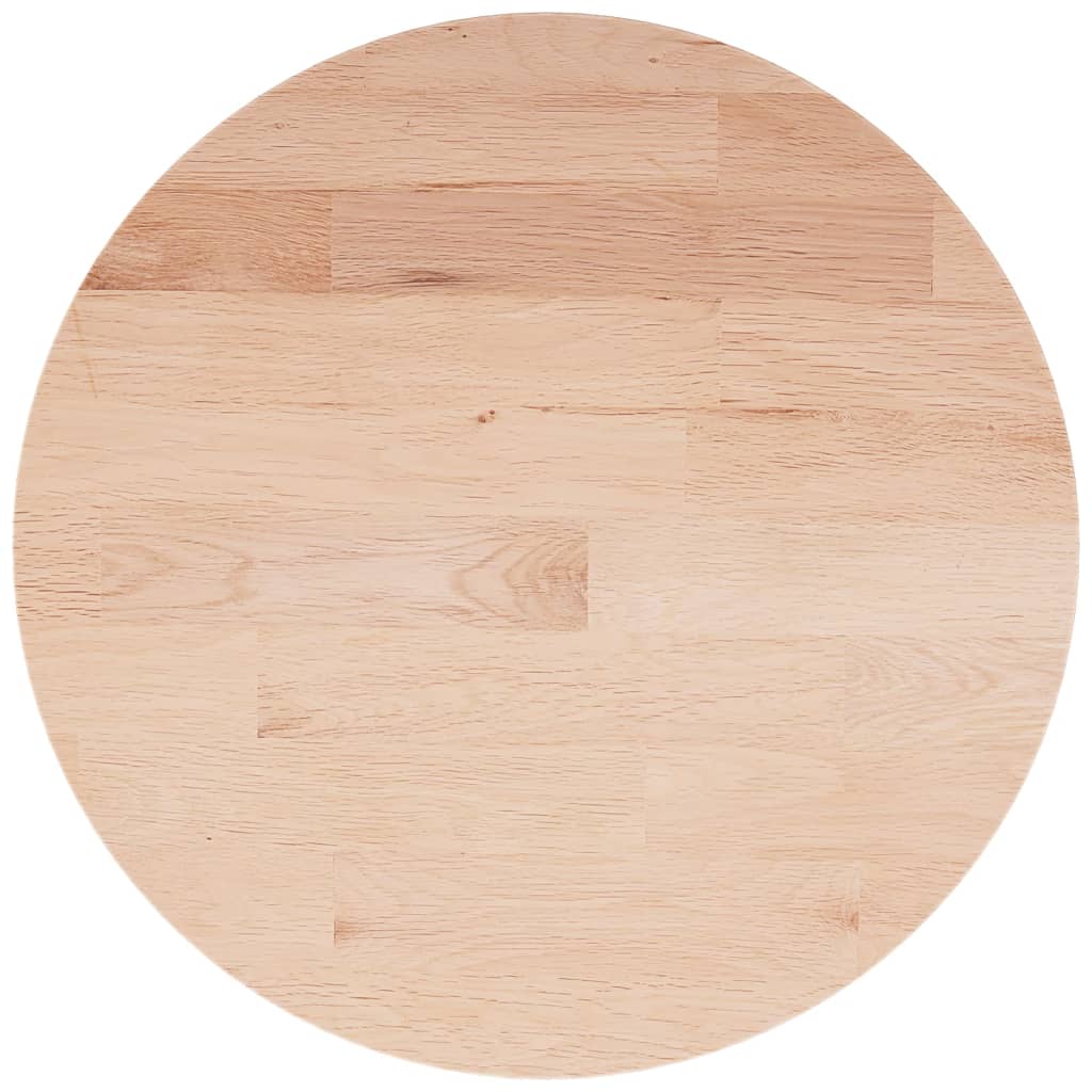 Tafelblad rond Ø30x2,5 cm onbehandeld massief eikenhout