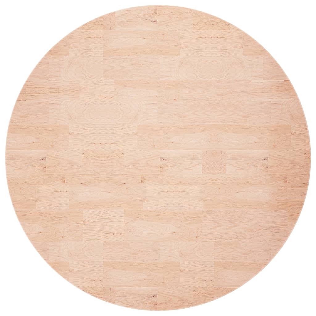 Tafelblad rond Ø50x1,5 cm onbehandeld massief eikenhout