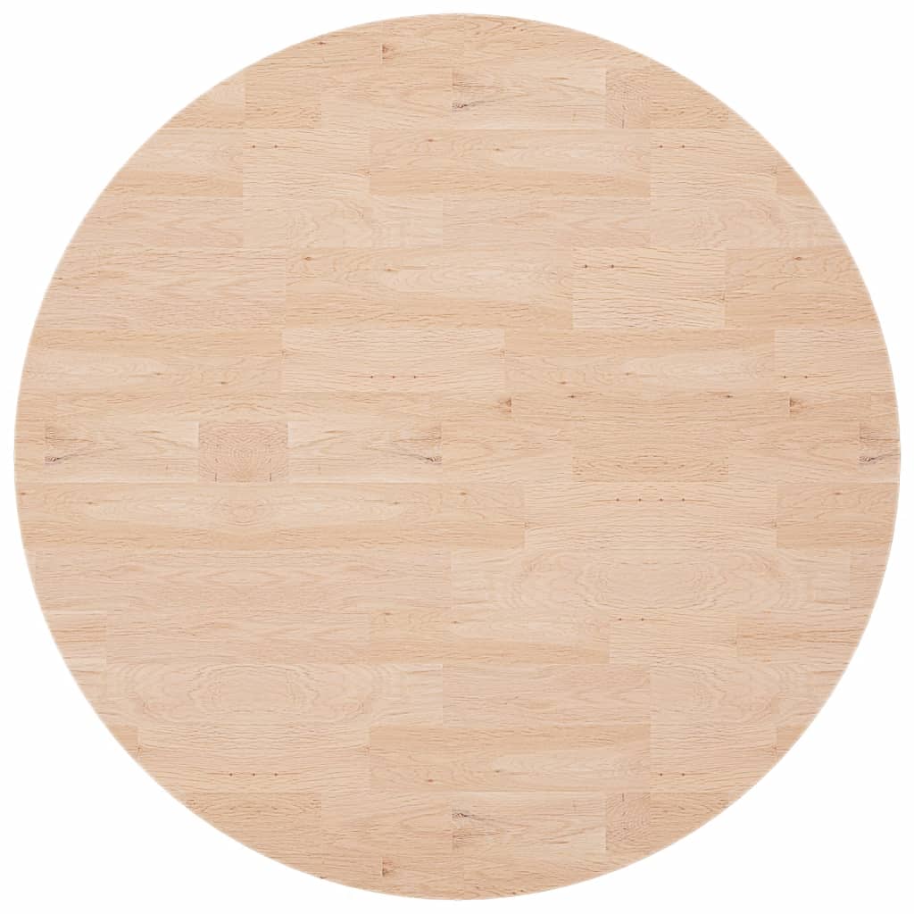 Tafelblad rond Ø30x2,5 cm onbehandeld massief eikenhout