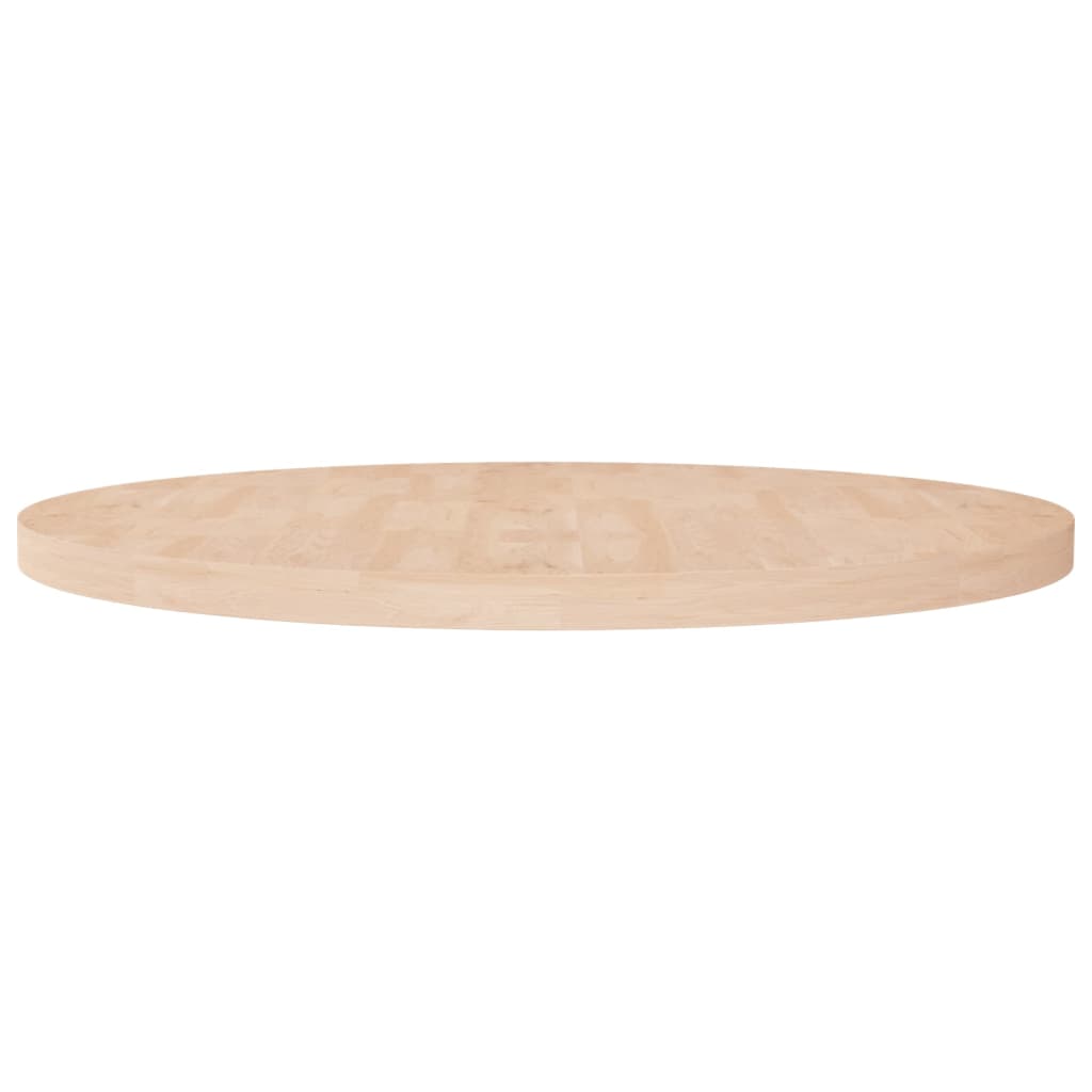 Tafelblad rond Ø30x2,5 cm onbehandeld massief eikenhout