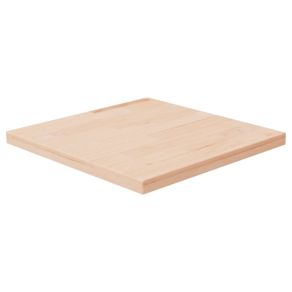 Tafelblad vierkant 60x60x1,5 cm onbehandeld massief eikenhout