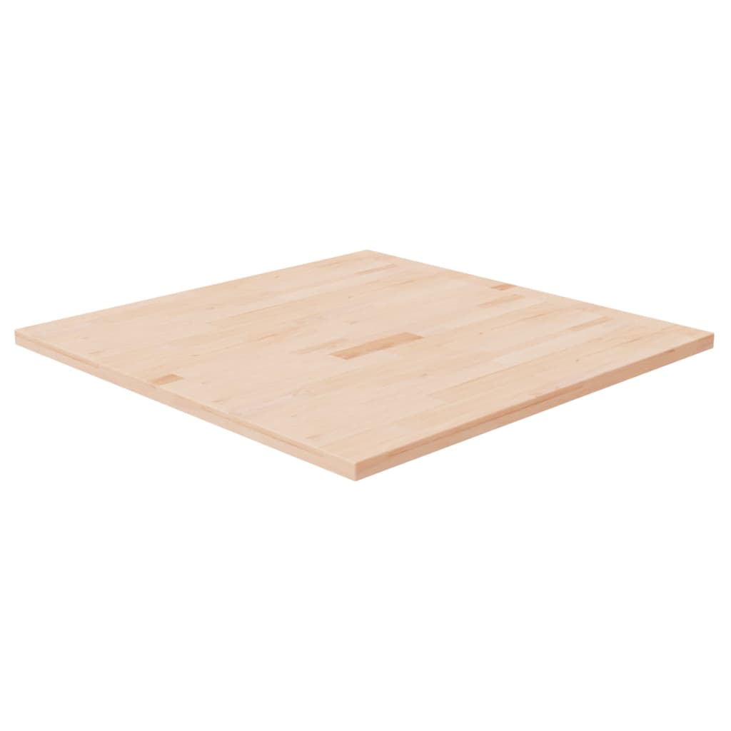 Tafelblad vierkant 70x70x2,5 cm onbehandeld massief eikenhout