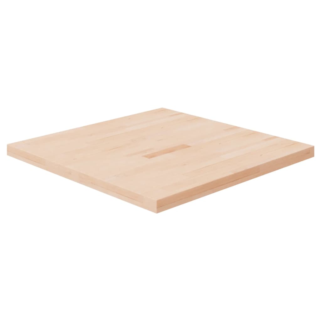 Tafelblad vierkant 70x70x2,5 cm onbehandeld massief eikenhout