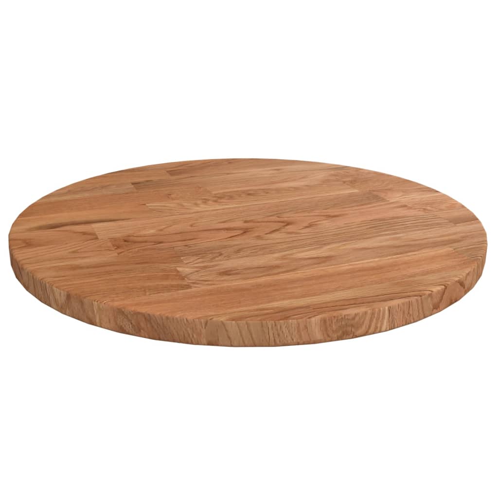 Tafelblad rond Ø30x2,5 cm onbehandeld massief eikenhout