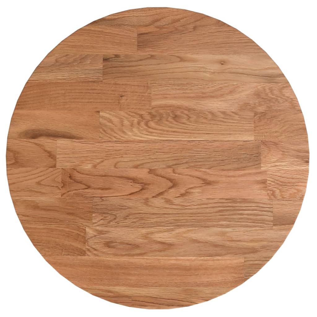 Tafelblad rond Ø50x1,5 cm onbehandeld massief eikenhout