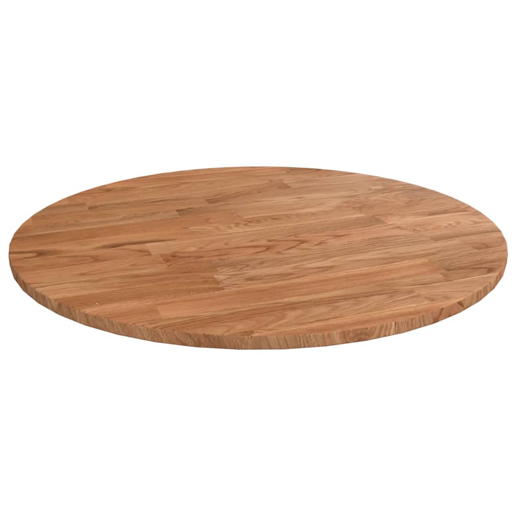 Tafelblad rond Ø50x1,5 cm onbehandeld massief eikenhout