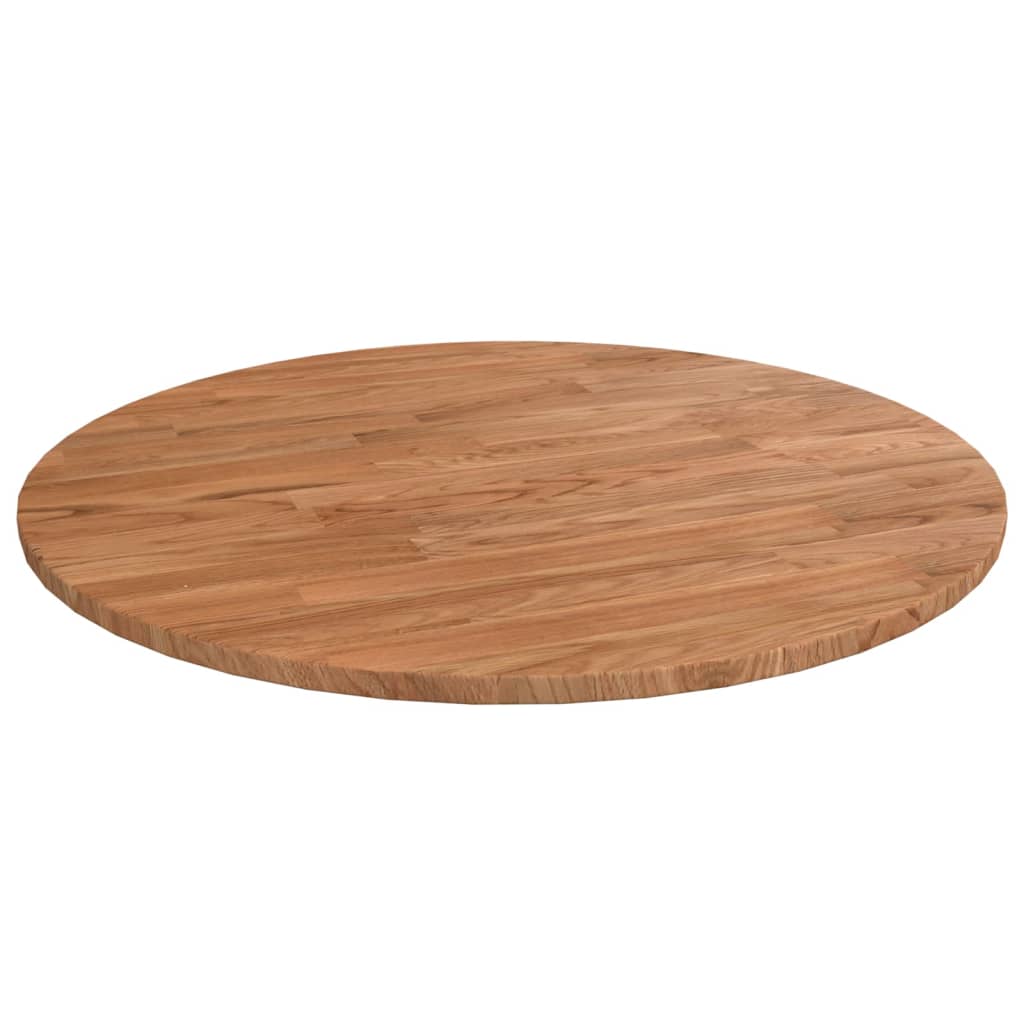 Tafelblad rond Ø50x1,5 cm onbehandeld massief eikenhout