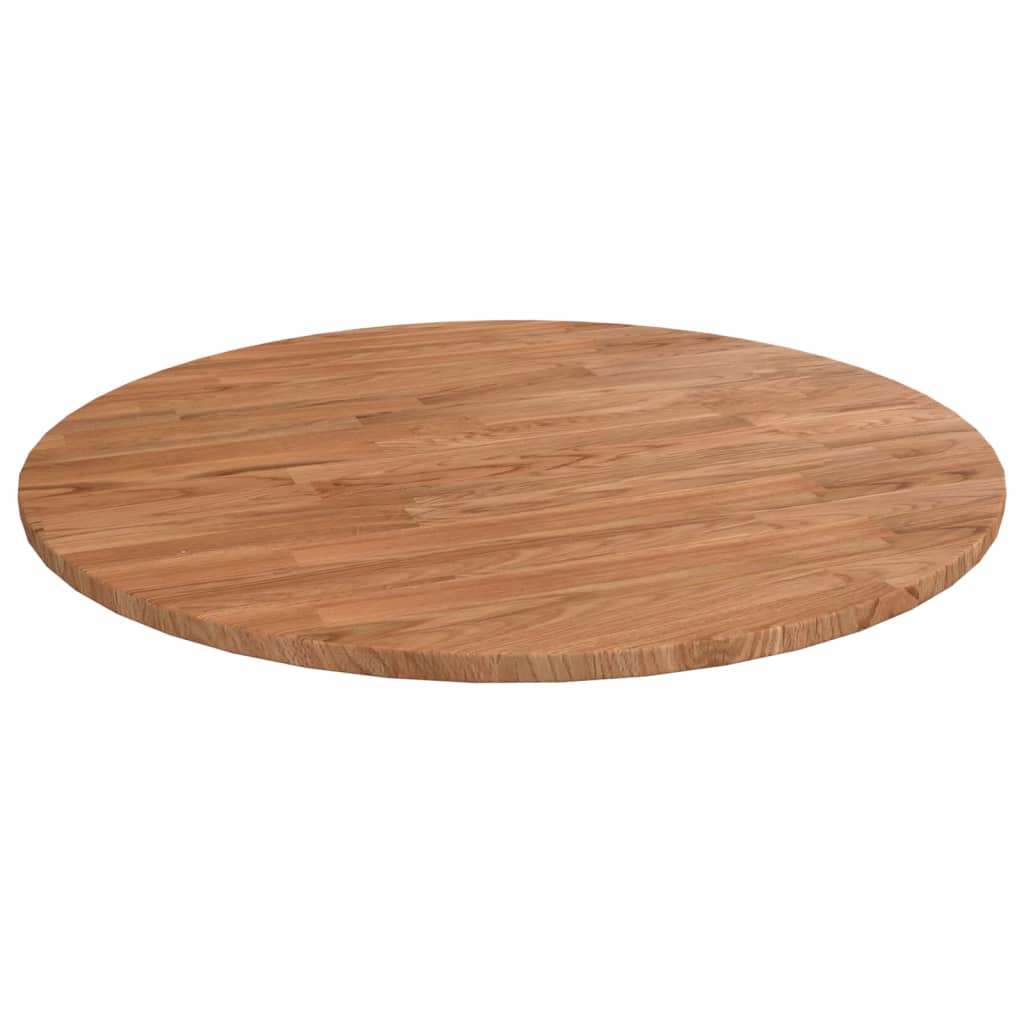 Tafelblad rond Ø50x1,5 cm onbehandeld massief eikenhout