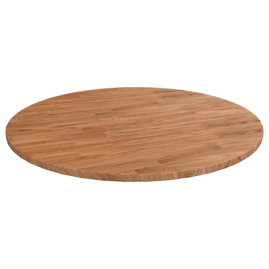 Tafelblad rond Ø50x1,5 cm onbehandeld massief eikenhout