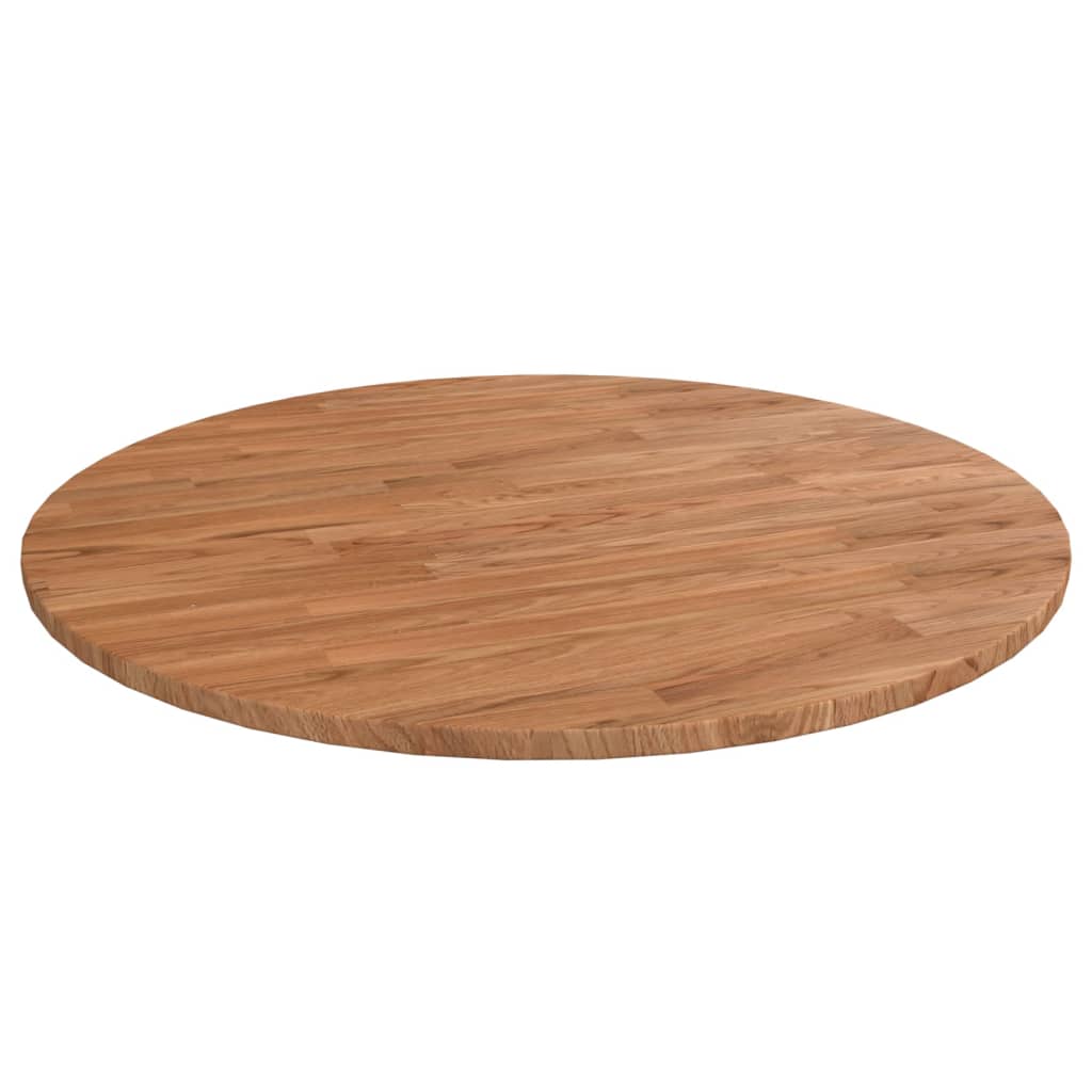 Tafelblad rond Ø50x1,5 cm onbehandeld massief eikenhout