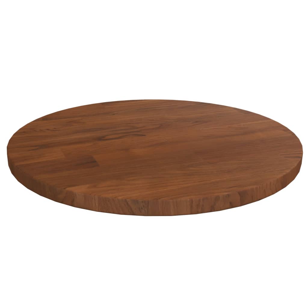 Tafelblad rond Ø50x1,5 cm onbehandeld massief eikenhout