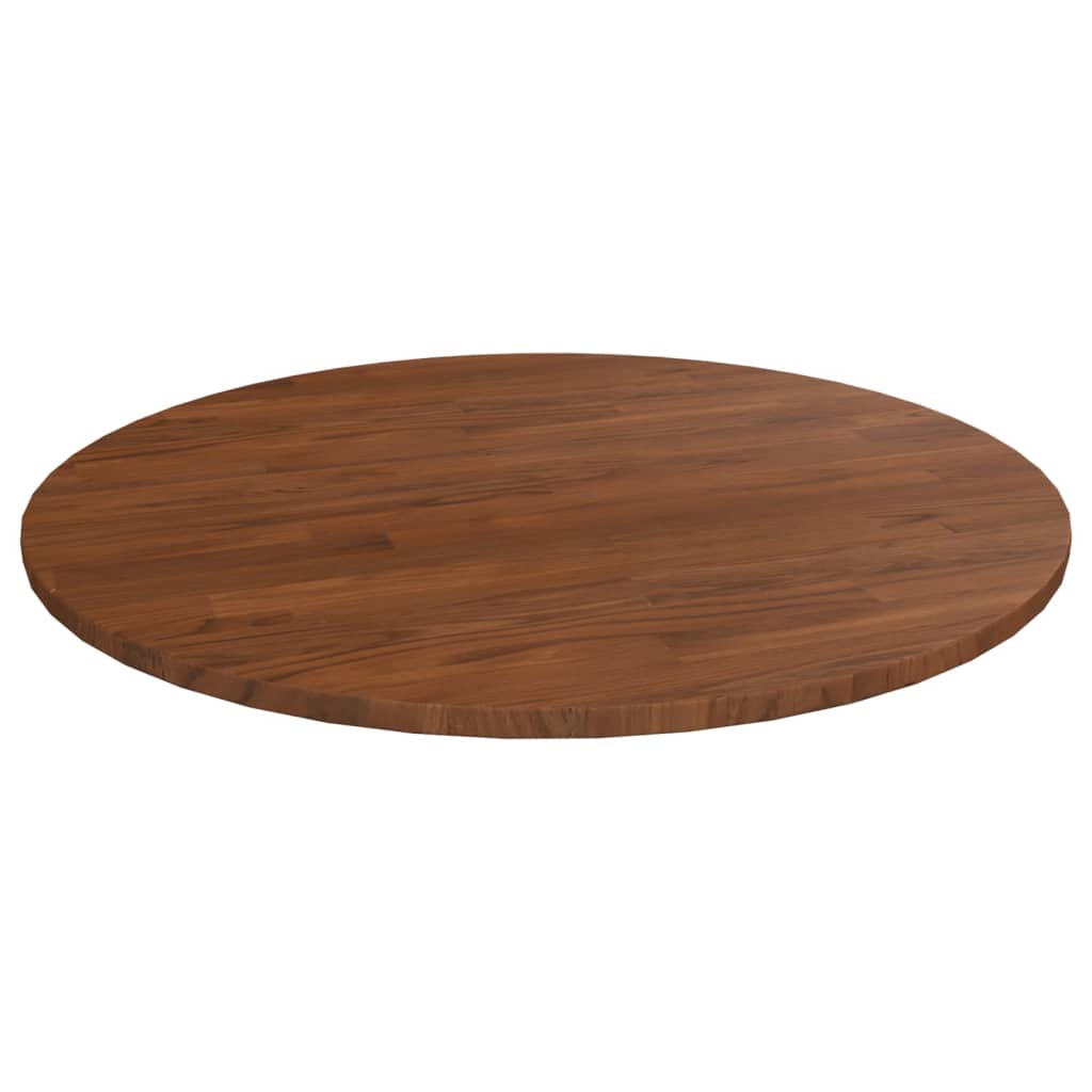 Tafelblad rond Ø60x2,5 cm onbehandeld massief eikenhout