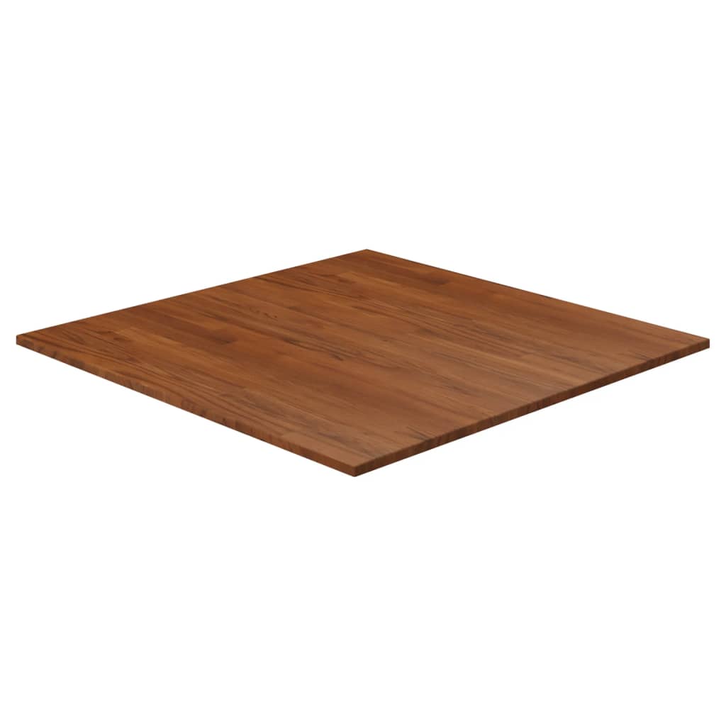 Tafelblad vierkant 70x70x2,5 cm onbehandeld massief eikenhout