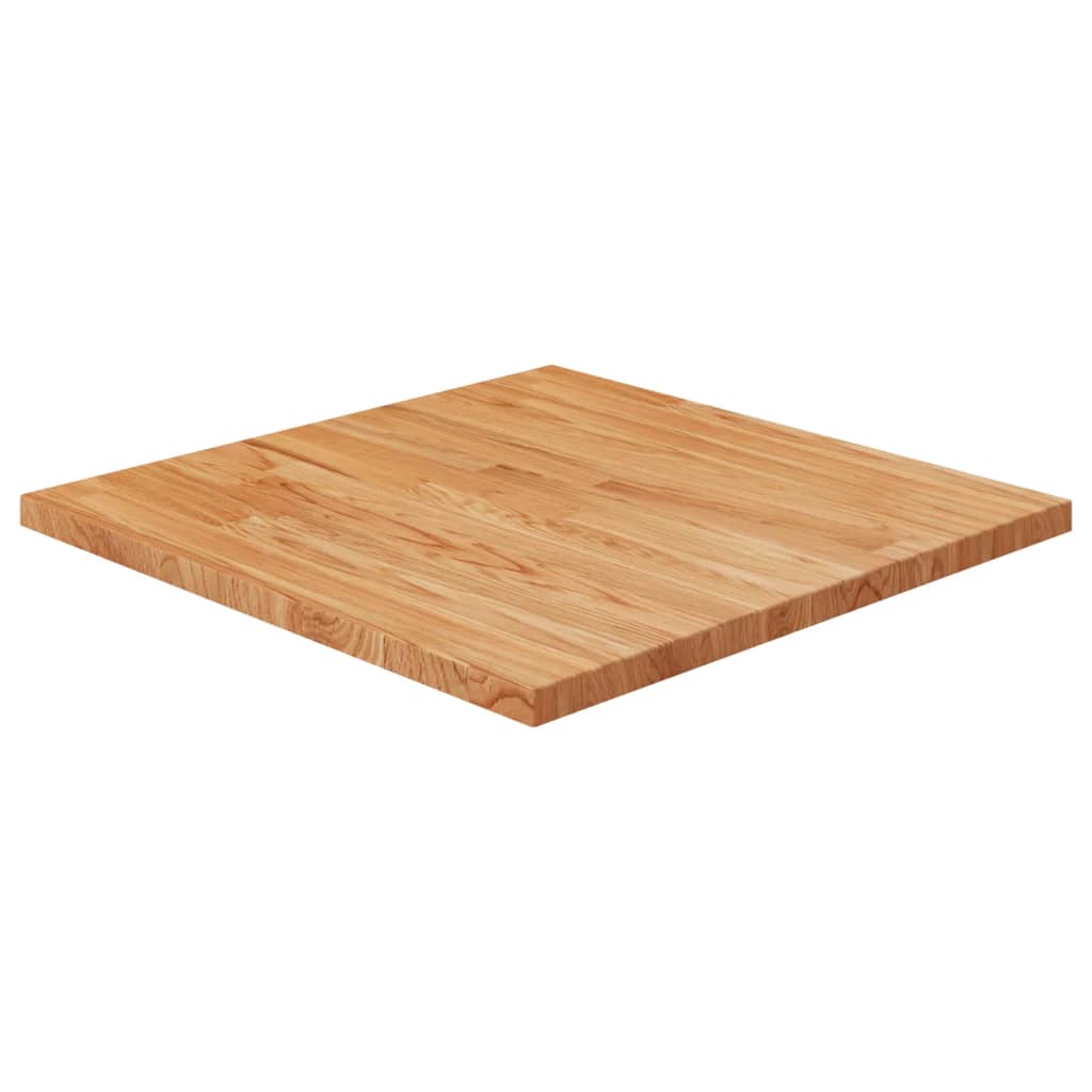 Tafelblad vierkant 60x60x1,5 cm onbehandeld massief eikenhout