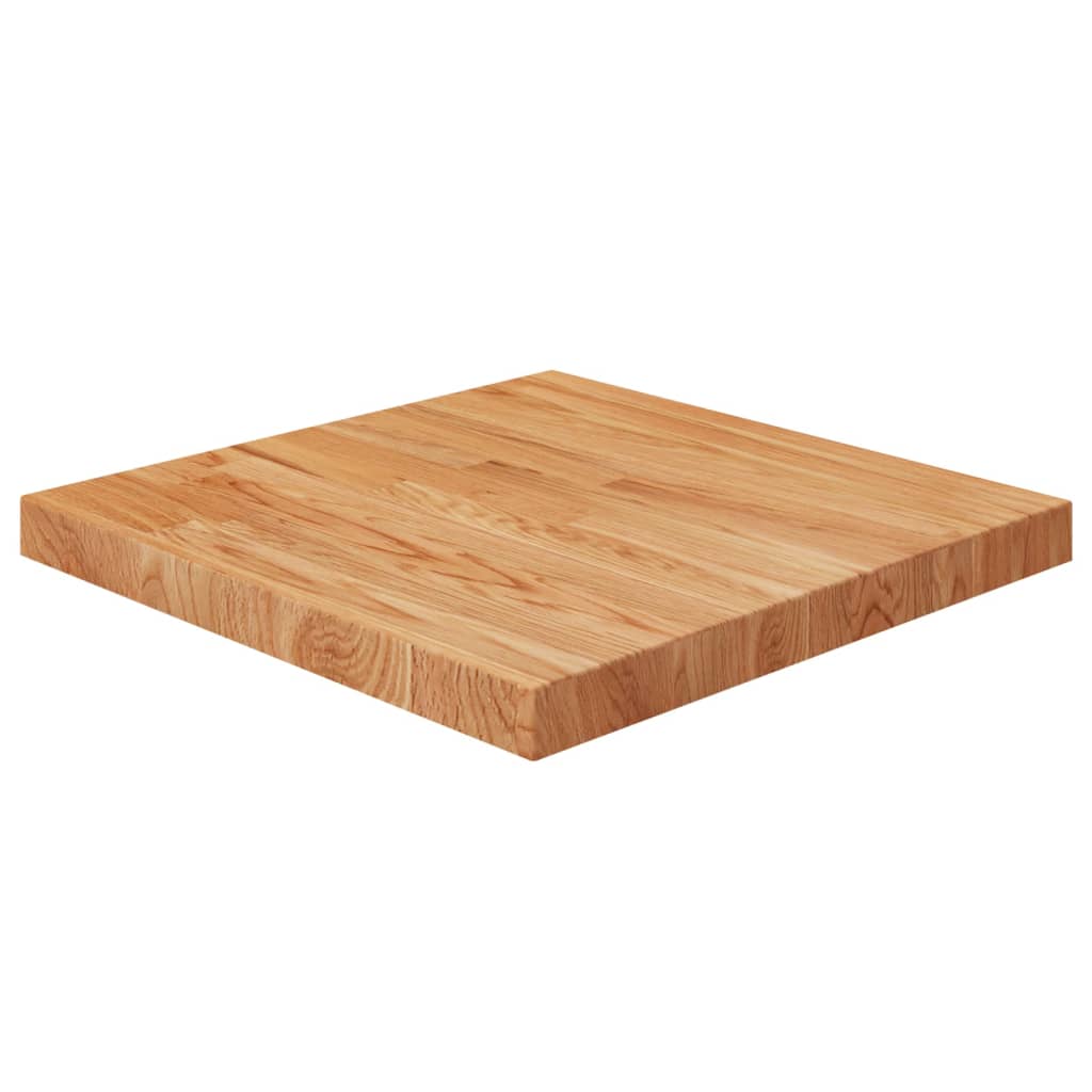 Tafelblad vierkant 60x60x1,5 cm onbehandeld massief eikenhout