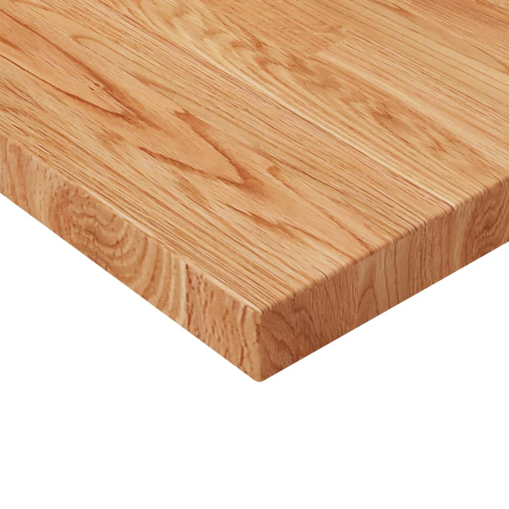 Tafelblad vierkant 70x70x2,5 cm onbehandeld massief eikenhout